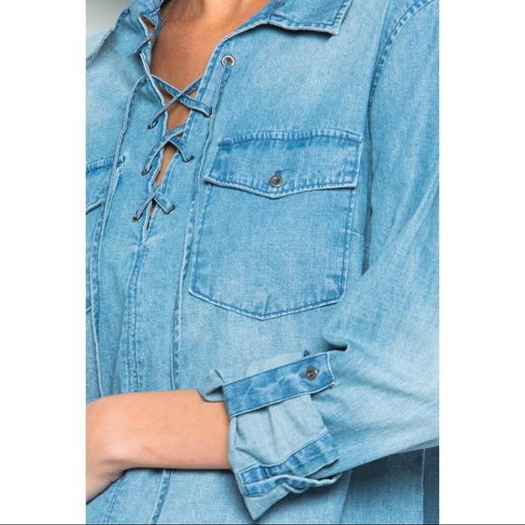 Long Sleeve Denim Top! - Picture 6 of 6